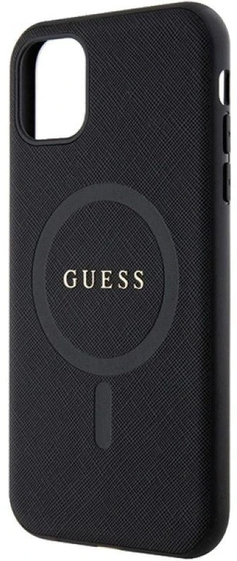 Dėklas GUESS GUHMN61PSAHMCK IPHONE 11 / XR 6.1 "Juodas / Juodas HARDCASE SAFFIANO MAGSAFE