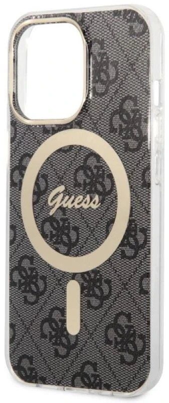Dėklas GUESS GUHMP13LH4STK IPHONE 13 PRO / 13 6.1 "Juodas / Juodas HARDCASE 4G MAGSAFE