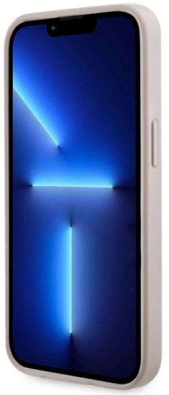 Guess GUHMP13LP4RPSP Apple iPhone 13 Pro / 13 6,1″ rožinės spalvos kietas dėklas 4G Printed Stripes MagSafe