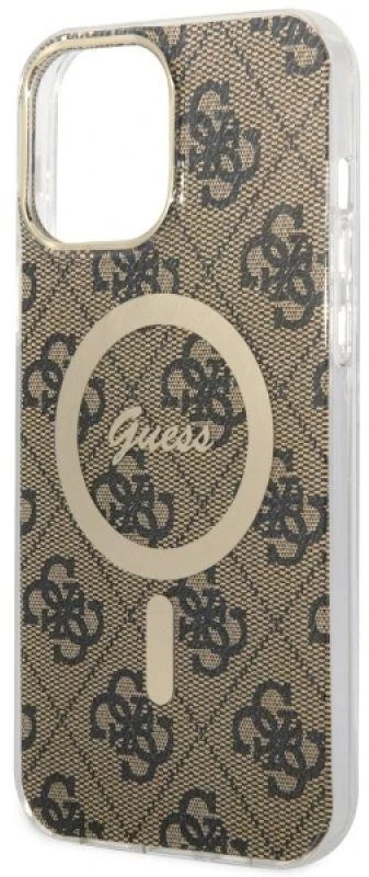 Guess GUHMP13XH4STW Apple iPhone 13 Pro Max 6.7″ rudos spalvos kietas dėklas 4G MagSafe