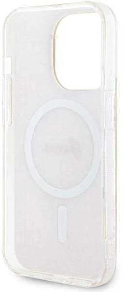 Guess GUHMP14LH4STP Apple iPhone 14 Pro 6.1″ rožinės spalvos kietas dėklas 4G MagSafe