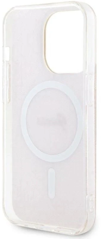 Guess GUHMP14LH4STP Apple iPhone 14 Pro 6.1″ rožinės spalvos kietas dėklas 4G MagSafe