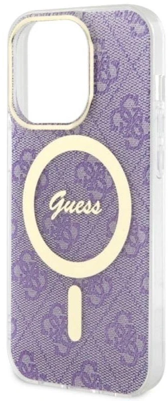Dėklas GUESS GUHMP14LH4STU IPHONE 14 PRO 6.1 "PURPLE/PURPLE HARDCASE 4G MAGSAFE