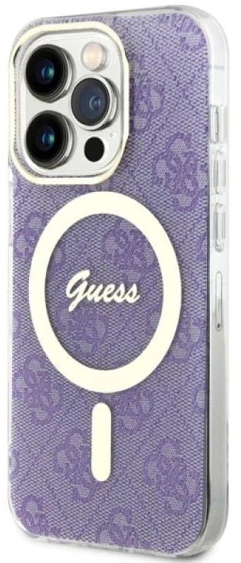 Dėklas GUESS GUHMP14LH4STU IPHONE 14 PRO 6.1 "PURPLE/PURPLE HARDCASE 4G MAGSAFE