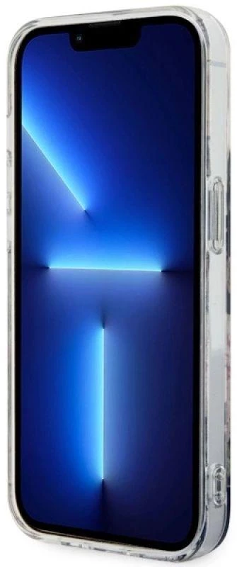 Guess GUHMP14LHCFWSK Apple iPhone 14 Pro 6.1″ juodos spalvos kietas dėklas Flower MagSafe