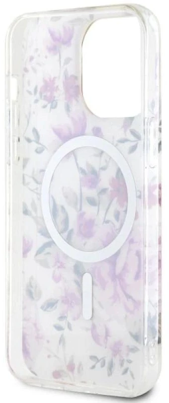 Guess GUHMP14LHCFWST Apple iPhone 14 Pro 6.1″ skaidrus kietas dėklas Flower MagSafe