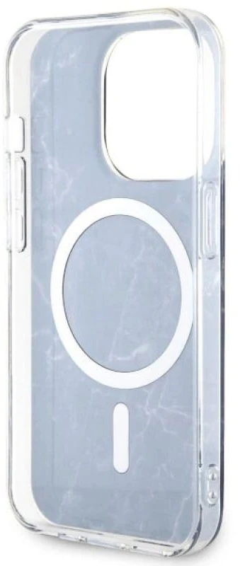 Dėklas GUESS GUHMP14LPCUMAK IPHONE 14 PRO 6.1 "Juodas/Juodas HARDCASE MARBLE MAGSAFE