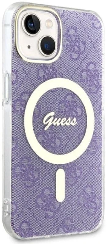 Dėklas GUESS GUHMP14MH4STU IPHONE 14 PLUS / 15 PLUS 6.7 "PURPLE / PURPLE HARDCASE 4G MAGSAFE
