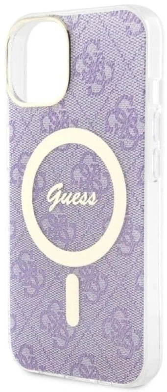 Dėklas GUESS GUHMP14MH4STU IPHONE 14 PLUS / 15 PLUS 6.7 "PURPLE / PURPLE HARDCASE 4G MAGSAFE