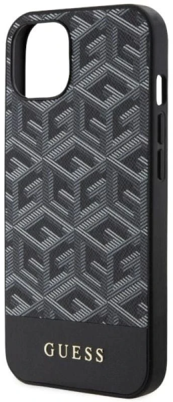 Dėklas GUESS GUHMP14MHGCFSEK IPHONE 14 PLUS / 15 PLUS 6.7 "Juodas / Juodas HARDCASE GCUBE STRIPES MAGSAFE