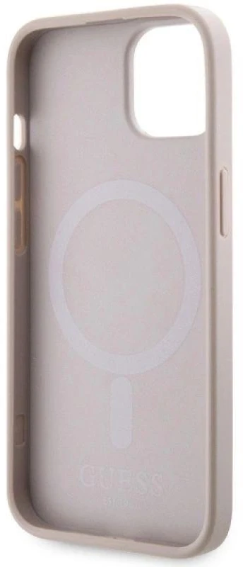 Dėklas GUESS GUHMP14MHGCFSEP IPHONE 14 PLUS / 15 PLUS 6.7 "Rožinis / Rožinis HARD CASE GCUBE STRIPES MAGSAFE