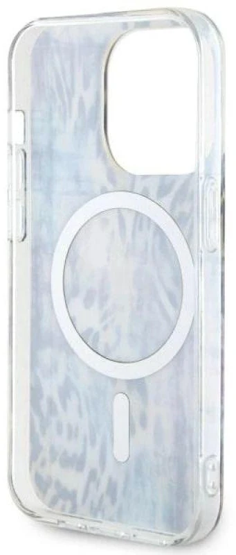 Dėklas GUESS GUHMP14XHLEOPWB IPHONE 14 PRO MAX 6.7 "Mėlynas/Mėlynas HARDCASE LEOPARD MAGSAFE