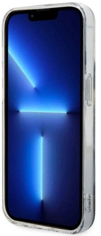 Guess GUHMP14XHTMRSK Apple iPhone 14 Pro Max 6.7″ juodos spalvos kietas dėklas Golden Marble MagSafe