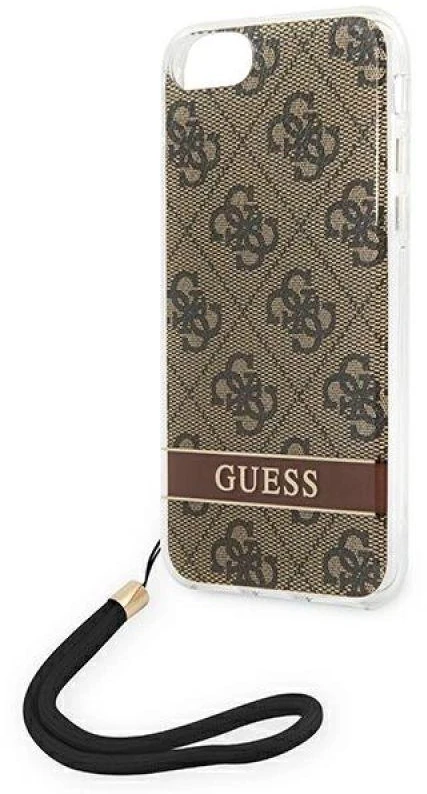 „Guess“ GUOHCI8H4STW „Apple iPhone SE 2022 / SE2020 / 7/8“ rudas kietas dėklas 4G spausdintas dirželis