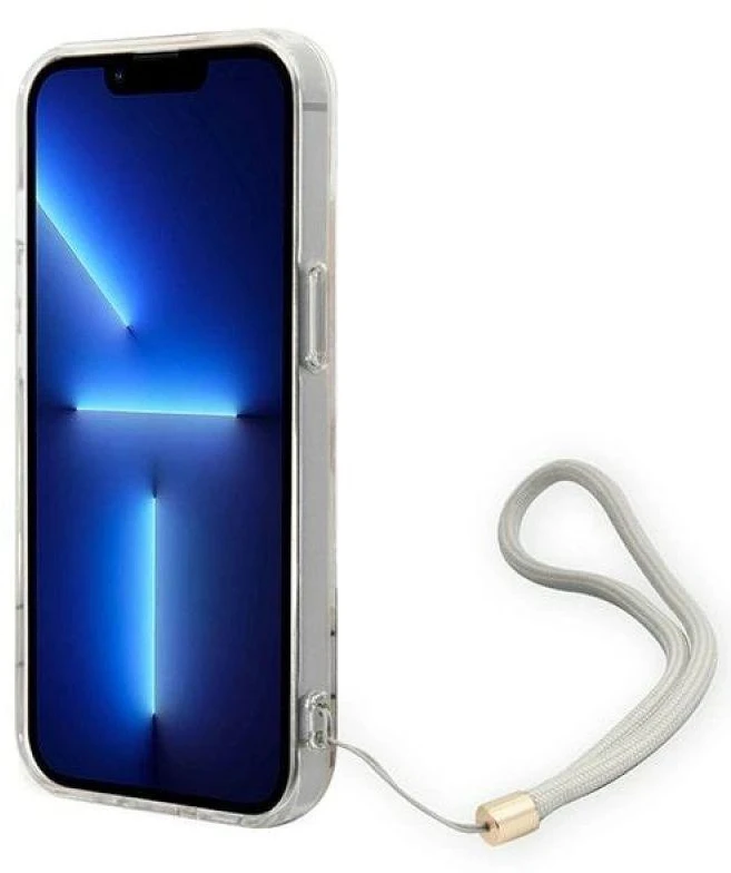 Dėklas GUESS kietas gėlių dirželis GUOHCP14MHFLSU galinis dangtelis, Apple, iPhone 14 Plus, Violetinė, 6,7 "