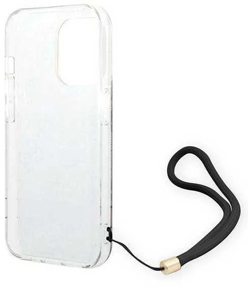 „Guess“ GUOHCP14XH4STW „Apple iPhone 14 Pro Max 6,7" ruda kietas dėklas 4G spausdinimo dirželis