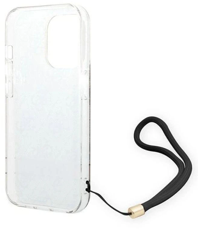„Guess“ GUOHCP14XH4STW „Apple iPhone 14 Pro Max 6,7" ruda kietas dėklas 4G spausdinimo dirželis