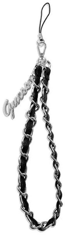 Guess GUSTSASSK virvelė telefonui juodos spalvos Chain Metal Logo Charm