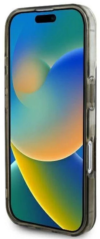 Guess GUHMP16SH4DTEW Apple iPhone 16 6.1″rudos spalvos kietas dėklas IML 4G Background MagSafe