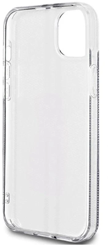 Guess GUHCP15MH4PSEGK Apple iPhone 15 Plus / 14 Plus 6.7″ juodos spalvos kietas dėklas IML 4G Gold Stripe