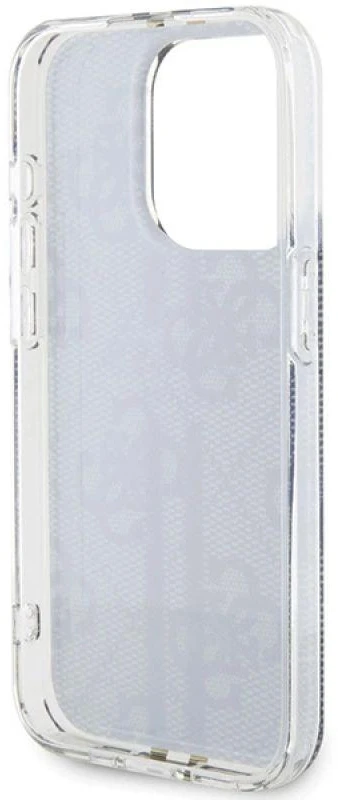 Dėklas GUESS GUHCP15LH4SGK IPHONE 15 PRO 6.1 "Juodas/Juodas HARDCASE IML 4G GOLD STRIPE