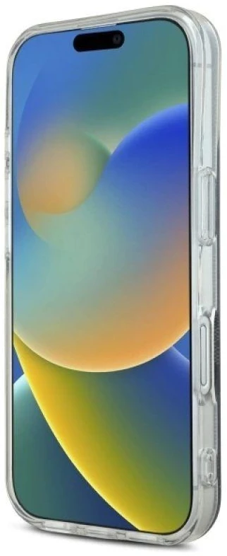 Guess GUHMP16MH4STK Apple iPhone 16 Plus 6.7″ juodos spalvos kietas dėklas IML 4G MagSafe