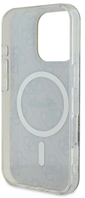 Guess GUHMP16LH4STW Apple iPhone 16 Pro 6.3″ rudos spalvos kietas dėklas IML 4G MagSafe