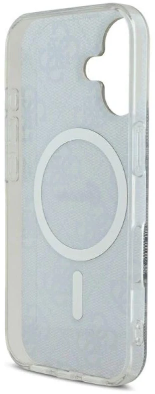Guess GUHMP16SH4STB Apple iPhone 16 6.1″ mėlynas kietas dėklas IML 4G MagSafe