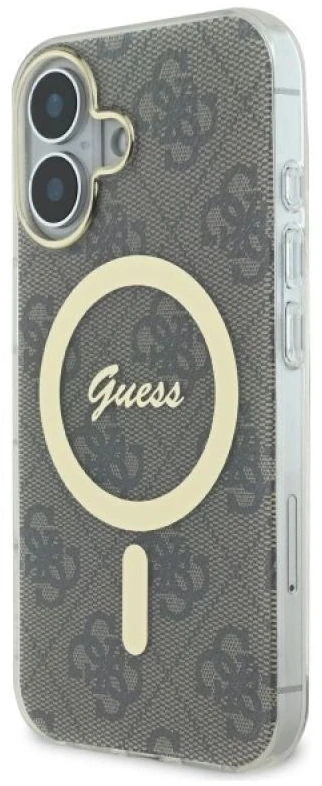 Guess GUHMP16MH4STW Apple iPhone 16 Plus 6.7″ rudos spalvos kietas dėklas IML 4G MagSafe