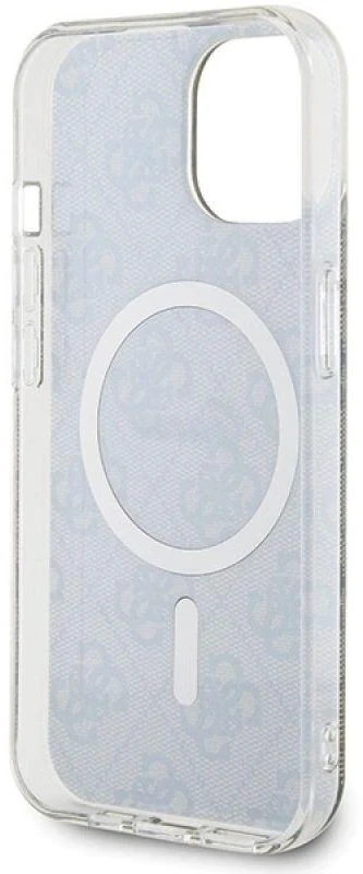 Guess GUHMP15SH4STW Apple iPhone 15 / 14 / 13 6.1″ rudos spalvos kietas dėklas IML 4G MagSafe
