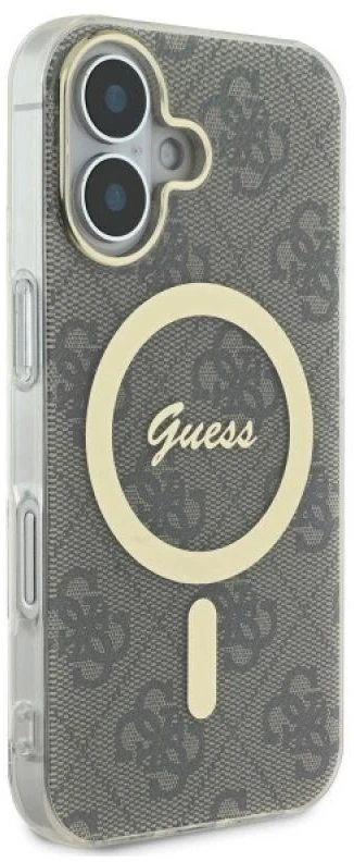 Guess GUHMP16MH4STW Apple iPhone 16 Plus 6.7″ rudos spalvos kietas dėklas IML 4G MagSafe