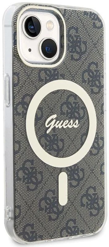 Guess GUHMP15MH4STW Apple iPhone 15 Plu s/ 14 Plus 6.7″ rudos spalvos kietas dėklas IML 4G MagSafe