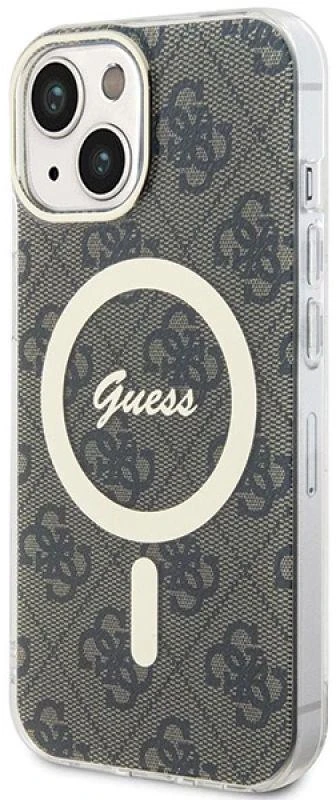 Guess GUHMP15MH4STW Apple iPhone 15 Plu s/ 14 Plus 6.7″ rudos spalvos kietas dėklas IML 4G MagSafe