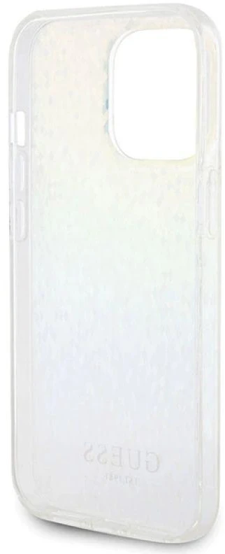 Guess GUHCP15XHDECMI Apple iPhone 15 Pro Max 6.7″ kietas dėklas IML Faceted Mirror Disco Iridescen