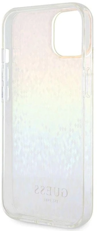 Guess IML Faceted Mirror Disco Iridescent dėklas iPhone 15 - įvairiaspalvis