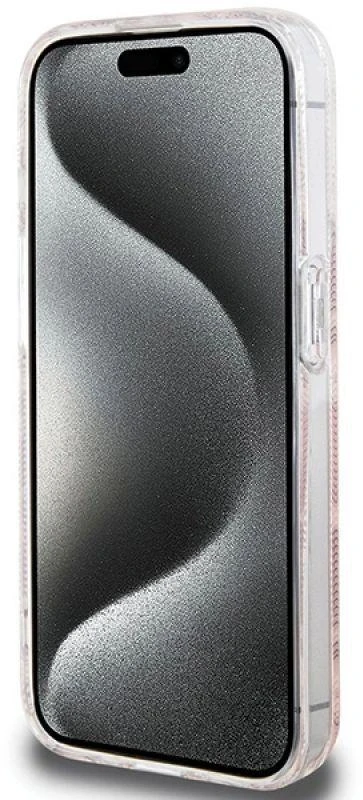 Dėklas GUESS GUHMP15XHGCUSTGP IPHONE 15 PRO MAX 6.7 "Rožinis/Rožinis HARDCASE IML GCUBE MAGSAFE