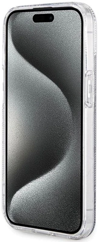 Dėklas GUESS GUHMP15MHGCUSTGK IPHONE 15 PLUS / 14 PLUS 6.7 "Juodas / Juodas HARDCASE IML GCUBE MAGSAFE
