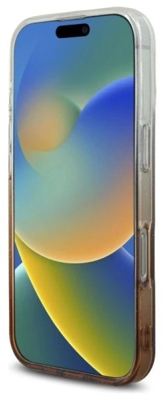 Guess IML Glitter Gradient MagSafe Apple iPhone 16 Pro Case – dėklas telefonui rudos spalvos