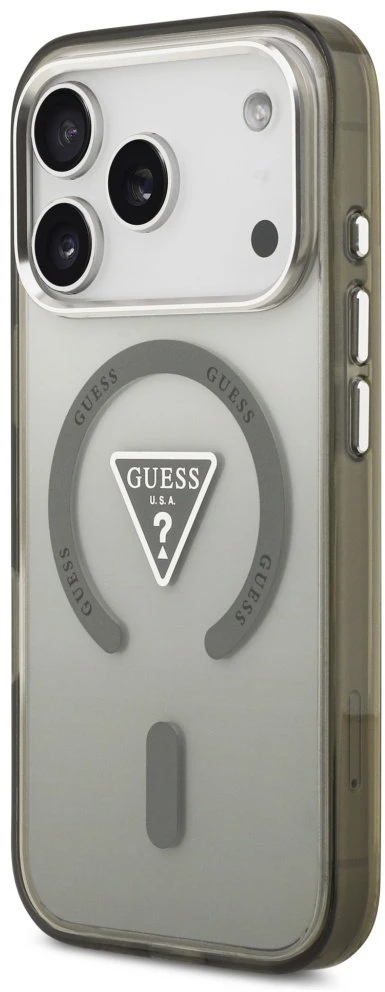 „Guess IML“ gradiento trikampio logotipo „MagSafe“ dėklas, skirtas „iPhone 17 Pro Max“ - Žalias
