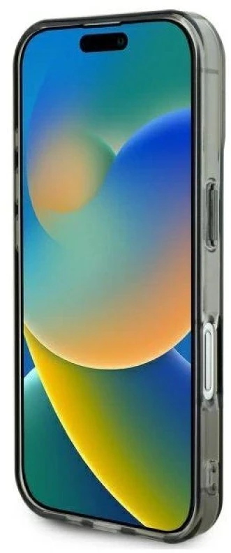 Guess GUHCP16MHCHGSPK Apple iPhone 16 Plus6.7″ juodos spalvos kietas dėklas IML Heart