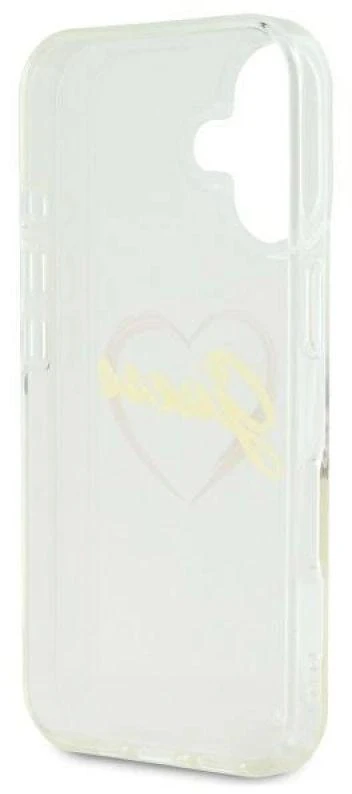 Guess GUHCP16SHCHGSPT Apple iPhone 16 6.1″ skaidrus kietas dėklas IML Heart