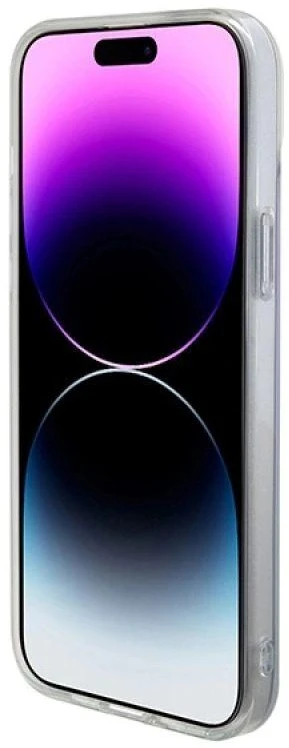 Guess dėklas, skirtas iPhone 15 Plus 6,7 GUHMP15MHITSU HC IML MAGSAFE IRIDESCENT violetinės spalvos inės spalvos