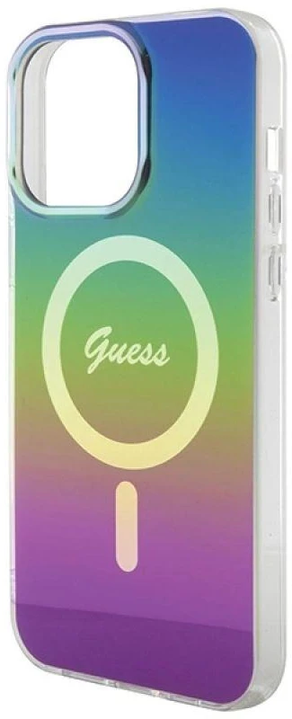 Guess GUHMP15LHITSK Apple iPhone 15 Pro 6.1″ rainbow kietas dėklas IML Iridescent MagSafe