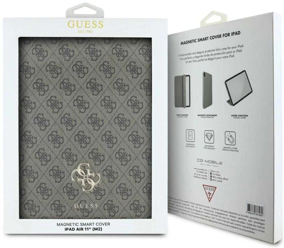 „Guess GUFC11RM24PS4SGW Apple iPad Air 11“ (2024 m.) raudonos spalvos magnetinis 4G su dideliu logotipu