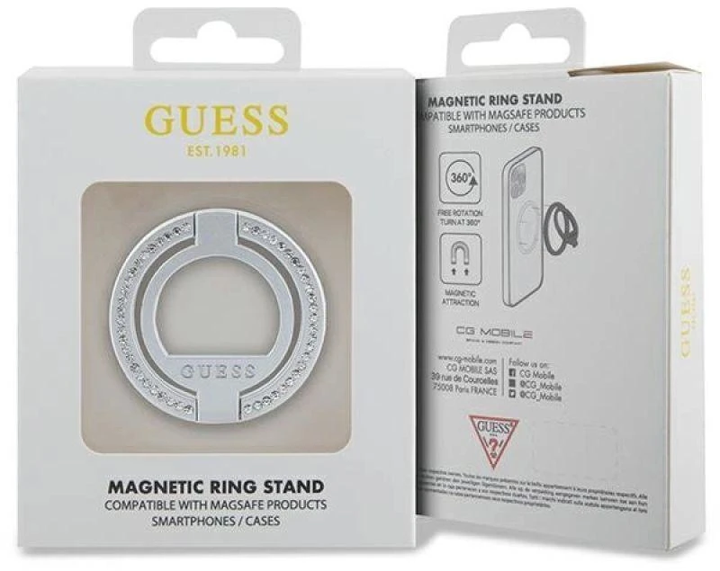 „Guess MagSafe“ žiedų stovas GUMRSALDGS sidabrinis cirkonis