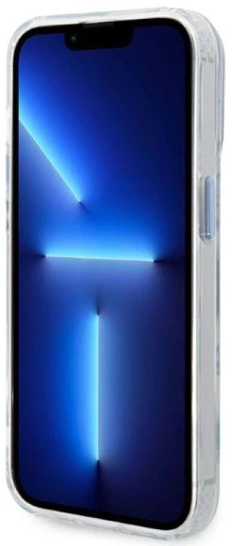 Guess GUHMP14LHTRMB Apple iPhone 14 Pro 6,1″ mėlynas kietas dėklas Metal Outline Magsafe