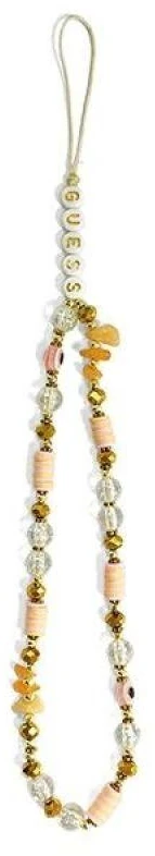 Guess virvelė telefonui GUSTBOHP rudos spalvos Beads Bohemia