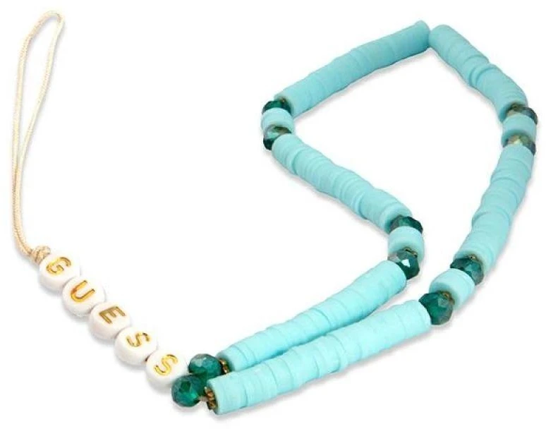 Guess virvelė telefonui GUSTPEARP mėlynas Heishi Beads