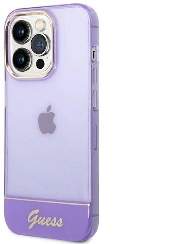 Permatomas telefono dėklas Guess Translucent iPhone 14 Pro Max