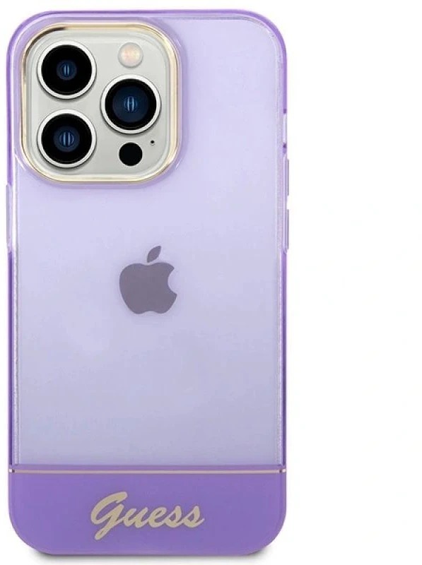 Permatomas telefono dėklas Guess Translucent iPhone 14 Pro Max